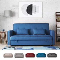 Klassisches 2-sitziges Stoffsofa mit Staukasten Zalto - Blau Klassisches 2-sitziges Stoffsofa mit Staukasten Zalto - Blau von MODUS SOFÀ