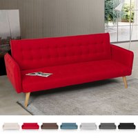 Malibu 3-Sitzer Clic Clac Schlafsofa im nordischen Design - Rot Malibu 3-Sitzer Clic Clac Schlafsofa im nordischen Design - Rot von MODUS SOFÀ