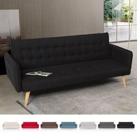Malibu 3-Sitzer Clic Clac Schlafsofa im nordischen Design - Schwarz Malibu 3-Sitzer Clic Clac Schlafsofa im nordischen Design - Schwarz von MODUS SOFÀ