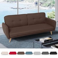 Merida Schlafsofa im Nordischen Design Schlafcouch Clic Clac 3-Sitzer aus Stoff - Braun Merida Schlafsofa im Nordischen Design Schlafcouch Clic Clac 3-Sitzer aus Stoff - Braun von MODUS SOFÀ