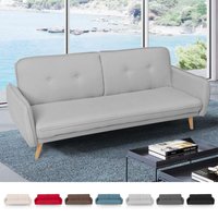 Merida Schlafsofa im Nordischen Design Schlafcouch Clic Clac 3-Sitzer aus Stoff - Grau Merida Schlafsofa im Nordischen Design Schlafcouch Clic Clac 3-Sitzer aus Stoff - Grau von MODUS SOFÀ
