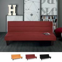 Modus Sofà - Ametista Rainbow 2-Sitzer Schlafsofa aus Samt und Mikrofaser in modernem Design - Rot von MODUS SOFÀ