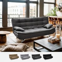 Modus Sofà - Centenario modernes Design 2-Sitzer Schlafsofa aus Mikrofaser - Dunkel Grau von MODUS SOFÀ