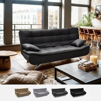 Modus Sofà - Centenario modernes Design 2-Sitzer Schlafsofa aus Mikrofaser - Schwarz von MODUS SOFÀ
