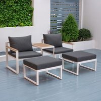 Modus Sofà - Modulare Gartenlounge mit 2 Sessel Fußhocker und Couchtisch Qamal Modus Sofà - Modulare Gartenlounge mit 2 Sessel Fußhocker und Couchtisch Qamal von MODUS SOFÀ