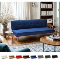 Schlafsofa 2-Sitzer aus Stoff für Wohnzimmer Design Larimar - Blau von MODUS SOFÀ