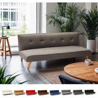 Schlafsofa 2-Sitzer aus Stoff für Wohnzimmer Design Larimar - Grau von MODUS SOFÀ
