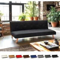 Schlafsofa 2-Sitzer aus Stoff für Wohnzimmer Design Larimar - Schwarz Schlafsofa 2-Sitzer aus Stoff für Wohnzimmer Design Larimar - Schwarz von MODUS SOFÀ