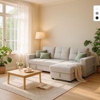 Schlafsofa 3 Plätze mit USB-C Staufach Buchregal Civis - Weiß von MODUS SOFÀ