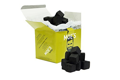 MOE'S Shisha ® Home Kohle 1 kg - Premium Shisha Kohle - Naturkohle Briketts aus Kokosnussschalen von MOE'S Shisha