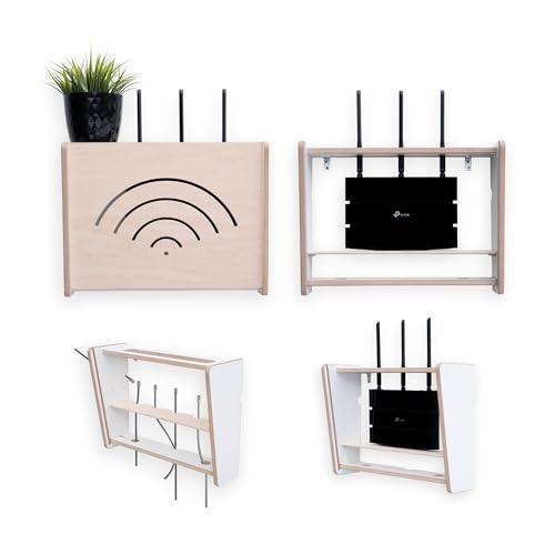 MOE UHANE Router Schrank - Router Aufbewahrungsbox - Router Verstecken - Router box - Wall box - Wallboxen - Wlan Regal - Wifi Schrank - Made in EU MOE UHANE Router Schrank - Router Aufbewahrungsbox - Router Verstecken - Router box - Wall box - Wallboxen - Wlan Regal - Wifi Schrank - Made in EU von MOE UHANE