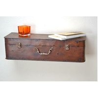 Möbel Direkt Online - Wandkonsole Koffer, antik braun von MÖBEL DIREKT ONLINE
