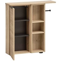 MÖBELPARTNER Badschrank Mads 159669 weiß-eiche 70,7 x 17,0 x 74,2 cm von MÖBELPARTNER