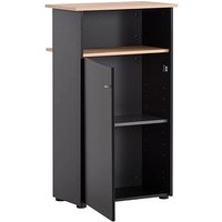 MÖBELPARTNER Empfangstheke gerade, artisan-eiche, schwarz 65,8 x 44,0 x 110,5 cm von MÖBELPARTNER