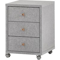 MÖBELPARTNER Jonte Rollcontainer grau 3 Auszüge 42,0 x 44,1 x 58,8 cm von MÖBELPARTNER