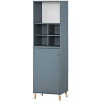 MÖBELPARTNER Regalschrank 500, 701806 blaugrau 50,9 x 41,0 x 168,7 cm von MÖBELPARTNER