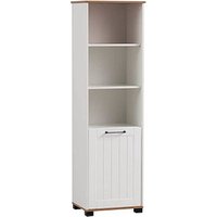 MÖBELPARTNER Regalschrank Jelda, 701896 weiß, eiche 52,3 x 41,0 x 177,4 cm von MÖBELPARTNER