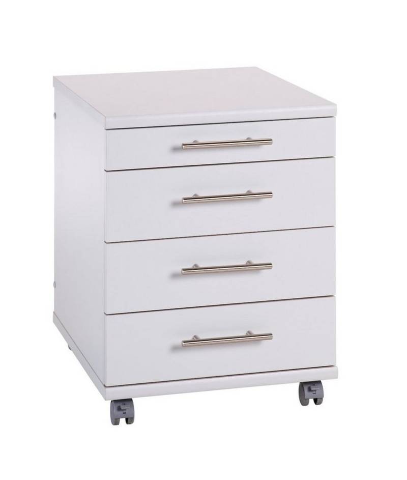 MÖBELPARTNER Rollcontainer Rollcontainer Eagle, HxBxT 57x42x50 cm (Höhe mit Rollen), Lichtgrau von MÖBELPARTNER
