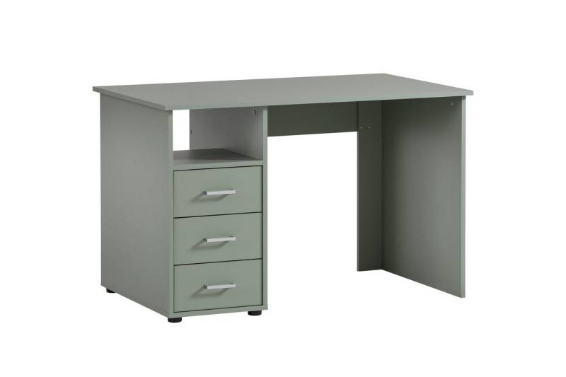MÖBELPARTNER Schreibtisch Fox, Small, HxBxT 74x116x70cm, 3 Schubladen, Pistazie von MÖBELPARTNER