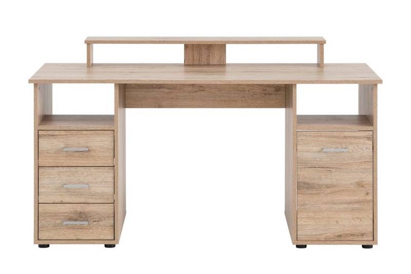 MÖBELPARTNER Schreibtisch Schreibtisch Fox, HxBxT 86x150x70 cm, Weiß von MÖBELPARTNER