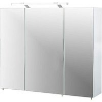 MÖBELPARTNER Spiegelschrank Dorina 132250 weiß glanz 90,0 x 16,0 x 75,7 cm von MÖBELPARTNER