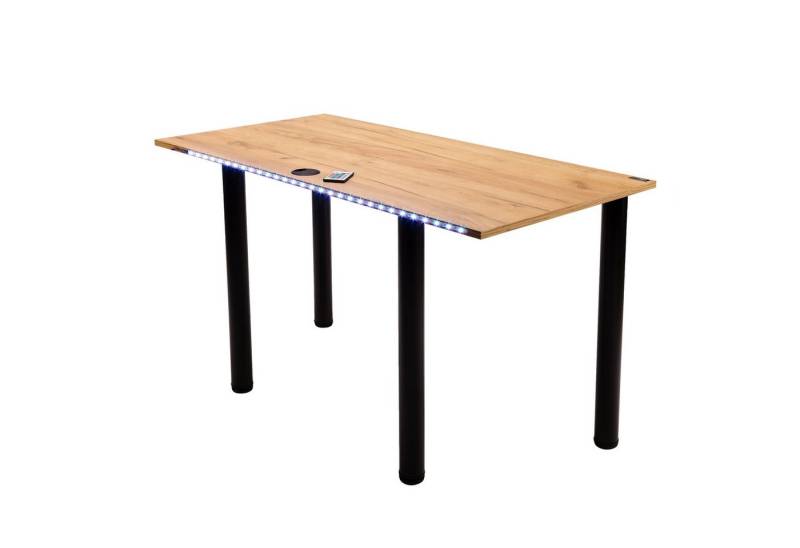 MÖBELSYSTEM Gamingtisch Gaming Schreibtisch mit LED Beleuchtung (Packung, 1 Tisch), Breite 120 cm von MÖBELSYSTEM