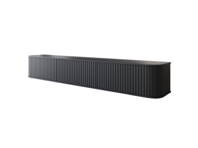 MOEBLINE Lowboard Hängender TV Kommode ZILLO 215 Schwarz von MOEBLINE