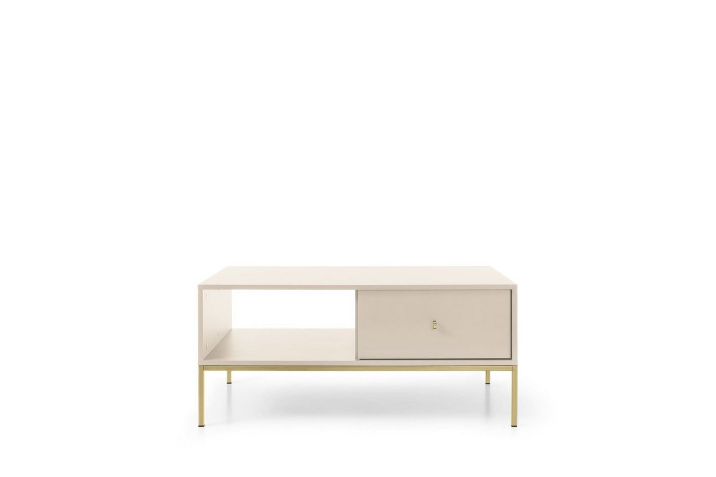 MOEBLO Couchtisch Melody X (Couchtisch Kaffeetisch Wohnzimmertisch Sofatisch Goldene Griffe, Beistelltisch, Sofatisch, Coffee table), (BxTxH): 104x39x125 cm von MOEBLO