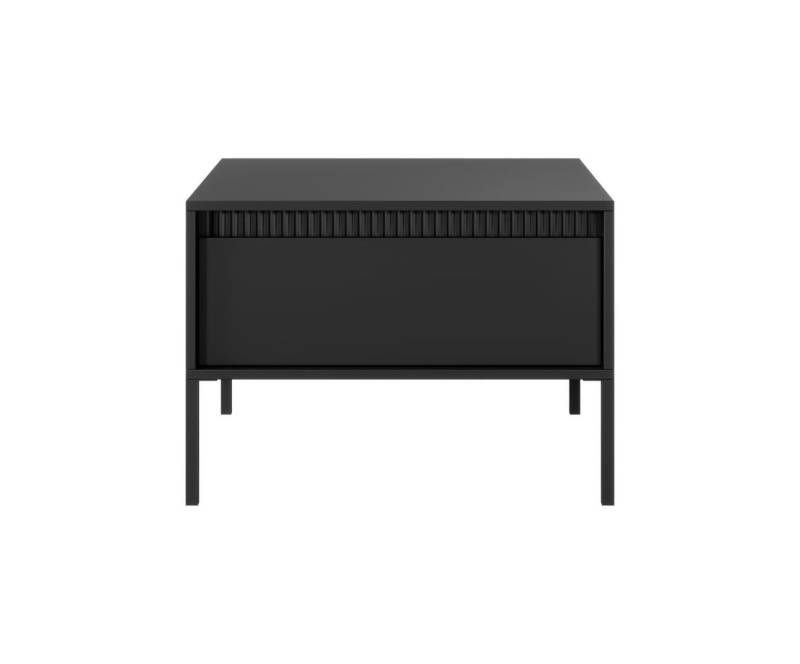 MOEBLO Couchtisch Rifaro F 1S (Geriffelte-Fronte, Push-to-open-Öffnung, Wohnzimmertisch, Beistelltisch, Sofatisch, Kaffeetisch, Coffee table), Push-to-open-Öffnung von MOEBLO