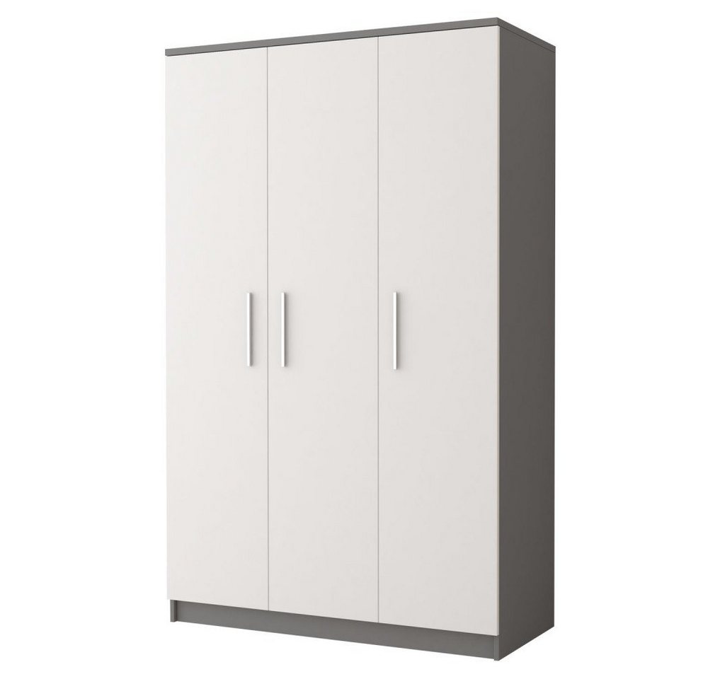 MOEBLO Drehtürenschrank MARSALA 3D (Kleiderschrank 3-türig Schrank Garderobe Schlafzimmer) (B x H x T): 120x193x50 cm von MOEBLO