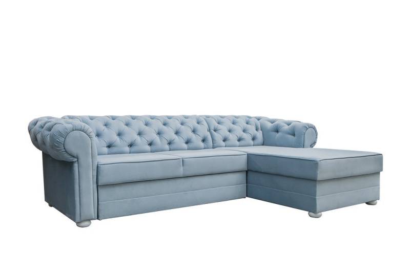 MOEBLO Ecksofa Avia, mit Schlaffunktion mit Bettkasten Eckcouch Wohnlandschaft Sofa mit Ottomane Eckgarnitur Polsterecke, (BxTxH):280x180x81 cm von MOEBLO