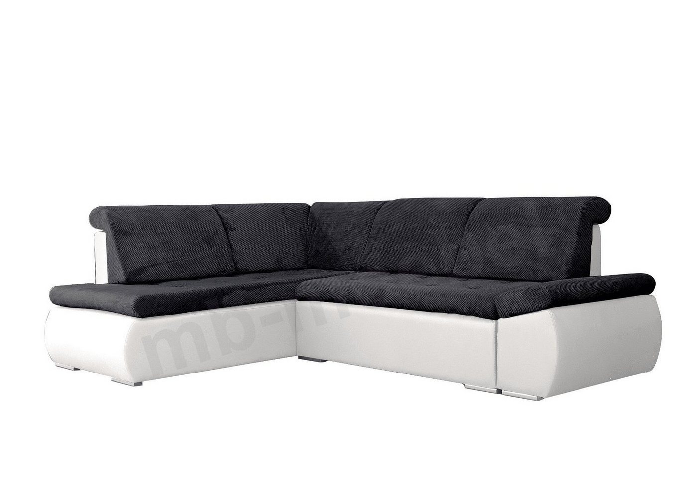 MOEBLO Ecksofa BONITA, Eckcouch mit Bettfunktion Couch L-Form Polstergarnitur Wohnlandschaft Polstersofa mit Ottomane Couchgranitur Sofa, mit Schlaffunktion und Bettkasten, - (BxHxT): 256x88x184 cm von MOEBLO