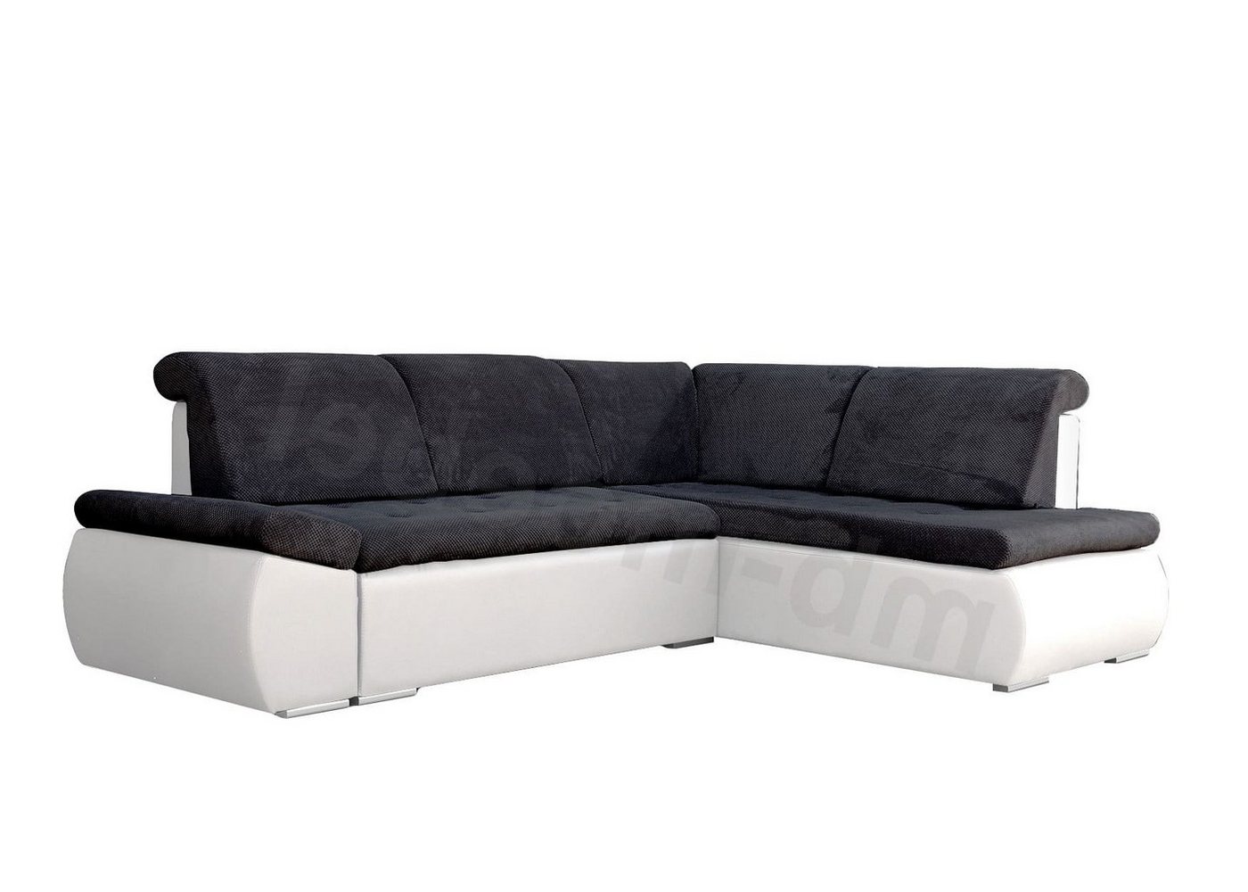 MOEBLO Ecksofa BONITA, Eckcouch mit Bettfunktion Couch L-Form Polstergarnitur Wohnlandschaft Polstersofa mit Ottomane Couchgranitur Sofa, mit Schlaffunktion und Bettkasten, - (BxHxT): 256x88x184 cm von MOEBLO