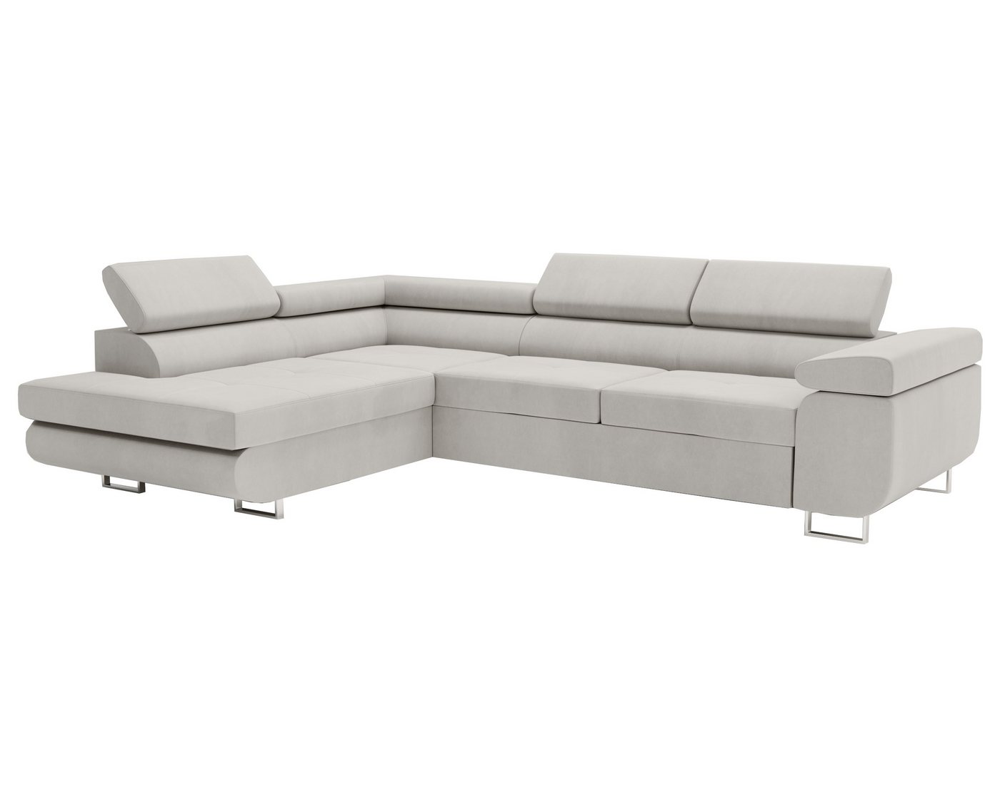 MOEBLO Ecksofa BUZZ L, mit Schlaffunktion, mit Bettkasten Funktionalität Polsterecke, Modulares Sofa Hochwertige Materialien, (BxHxT): 275x90x202cm von MOEBLO