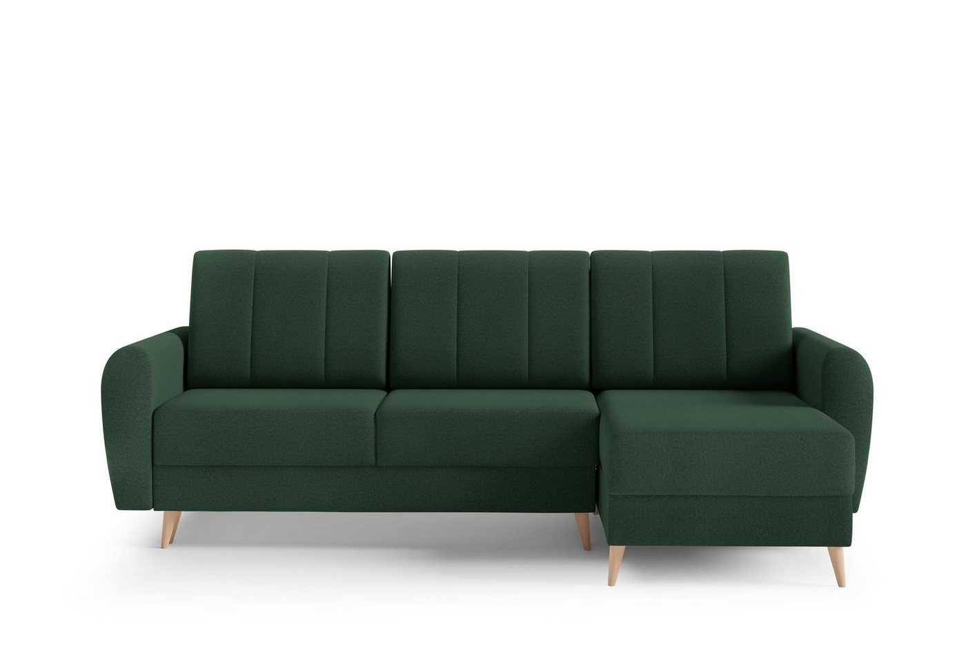 MOEBLO Ecksofa DEILA I, Couch für Wohnzimmer, Schlafsofa Sofagarnitur Sofa Eckcouch L-Form Wohnlandschaft mit 3 Rückenkissen - (BxHxT): 240x90x140 cm, mit Schlaffunktion und Bettkasten von MOEBLO