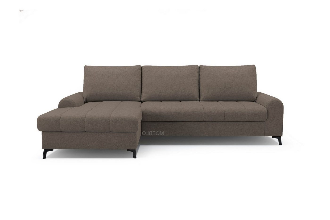 MOEBLO Ecksofa DELICE, Eckcouch mit Bettfunktion Couch L-Form Polstergarnitur Wohnlandschaft Polstersofa mit Ottomane Couchgranitur Sofa, mit Schlaffunktion und Bettkasten, - (BxHxT): 252x88x168 cm von MOEBLO