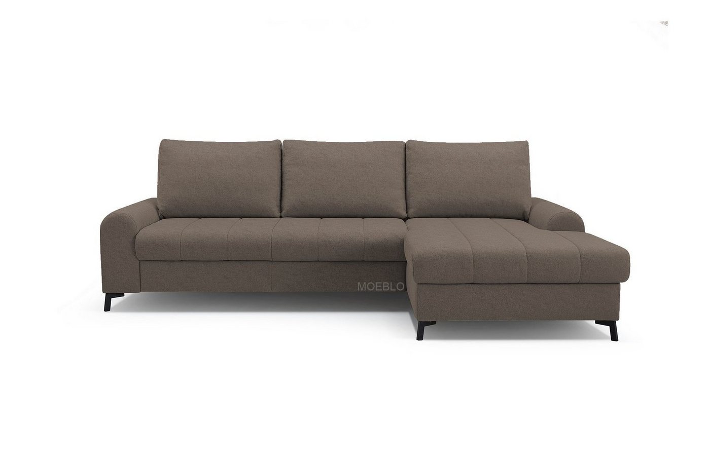 MOEBLO Ecksofa DELICE, Eckcouch mit Bettfunktion Couch L-Form Polstergarnitur Wohnlandschaft Polstersofa mit Ottomane Couchgranitur Sofa, mit Schlaffunktion und Bettkasten, - (BxHxT): 252x88x168 cm von MOEBLO