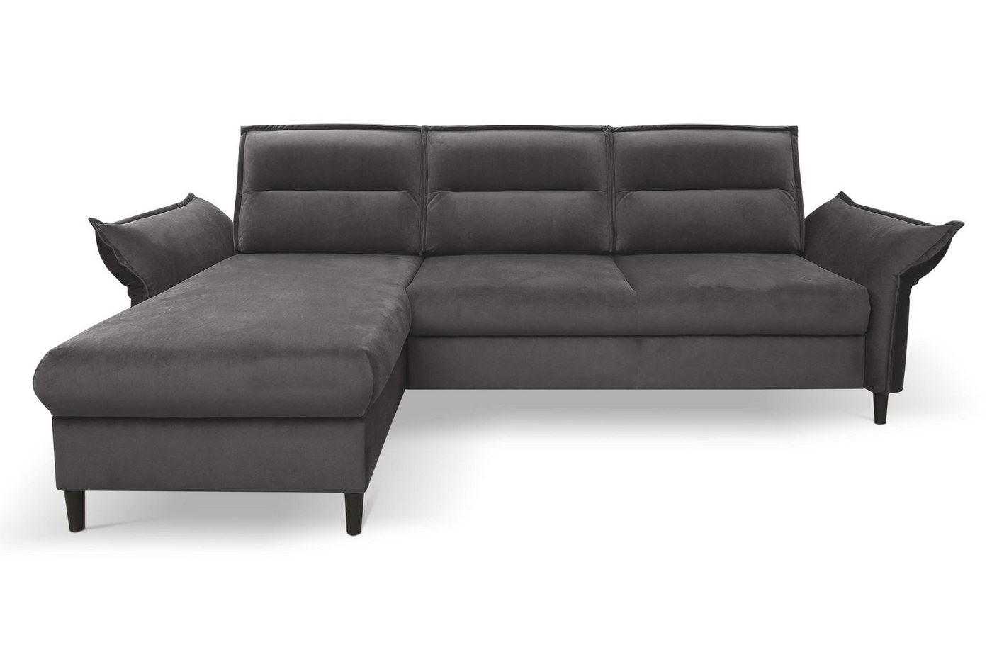 MOEBLO Ecksofa EMILIO, Eckcouch mit Bettfunktion Couch L-Form Polstergarnitur mit verstellbare Armlehnen Wohnlandschaft Polstersofa mit Ottomane Couchgranitur Sofa, mit Schlaffunktion und Bettkasten, - (BxHxT): 272x88x167 cm von MOEBLO