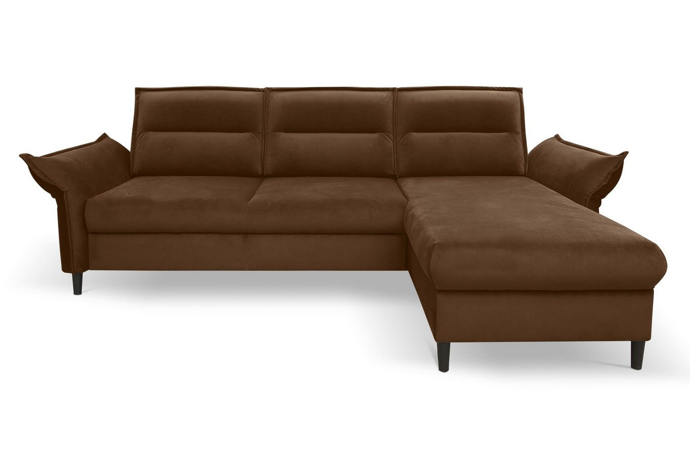 MOEBLO Ecksofa EMILIO, Eckcouch mit Bettfunktion Couch L-Form Polstergarnitur mit verstellbare Armlehnen Wohnlandschaft Polstersofa mit Ottomane Couchgranitur Sofa, mit Schlaffunktion und Bettkasten, - (BxHxT): 272x88x167 cm von MOEBLO