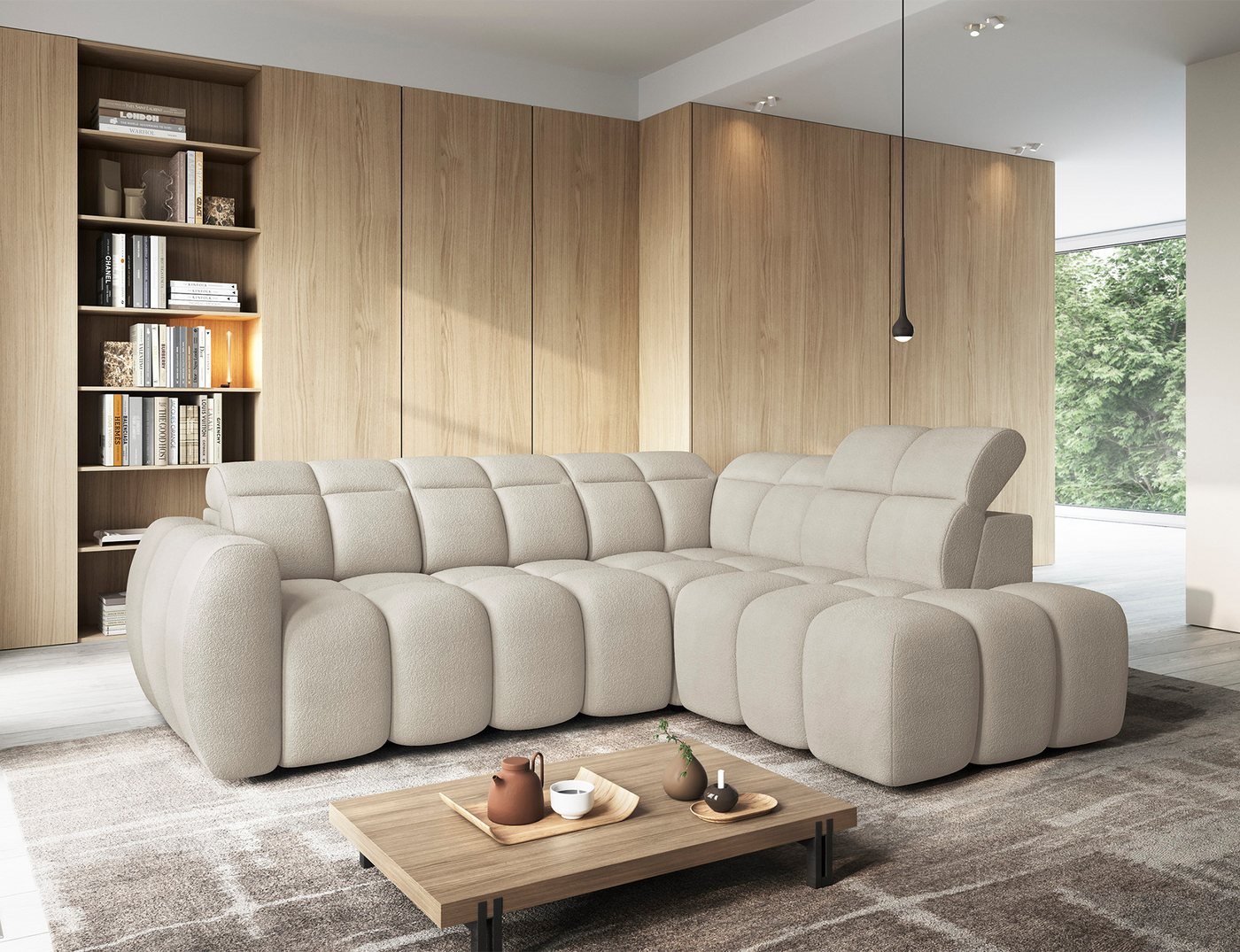 MOEBLO Ecksofa Eagle, modernes L-Sofa mit elektrischer Sitztiefenverstellung, Schlaffunktion & Stauraum – Komfort-Couch für 4 Personen, Eckcouch Wohnlandschaft Sofa mit Ottomane Eckgarnitur Polsterecke, (B×H×T): 258 × 107 × 208 cm MOEBLO Ecksofa Eagle, modernes L-Sofa mit elektrischer Sitztiefenverstellung, Schlaffunktion & Stauraum – Komfort-Couch für 4 Personen, Eckcouch Wohnlandschaft Sofa mit Ottomane Eckgarnitur Polsterecke, (B×H×T): 258 × 107 × 208 cm von MOEBLO