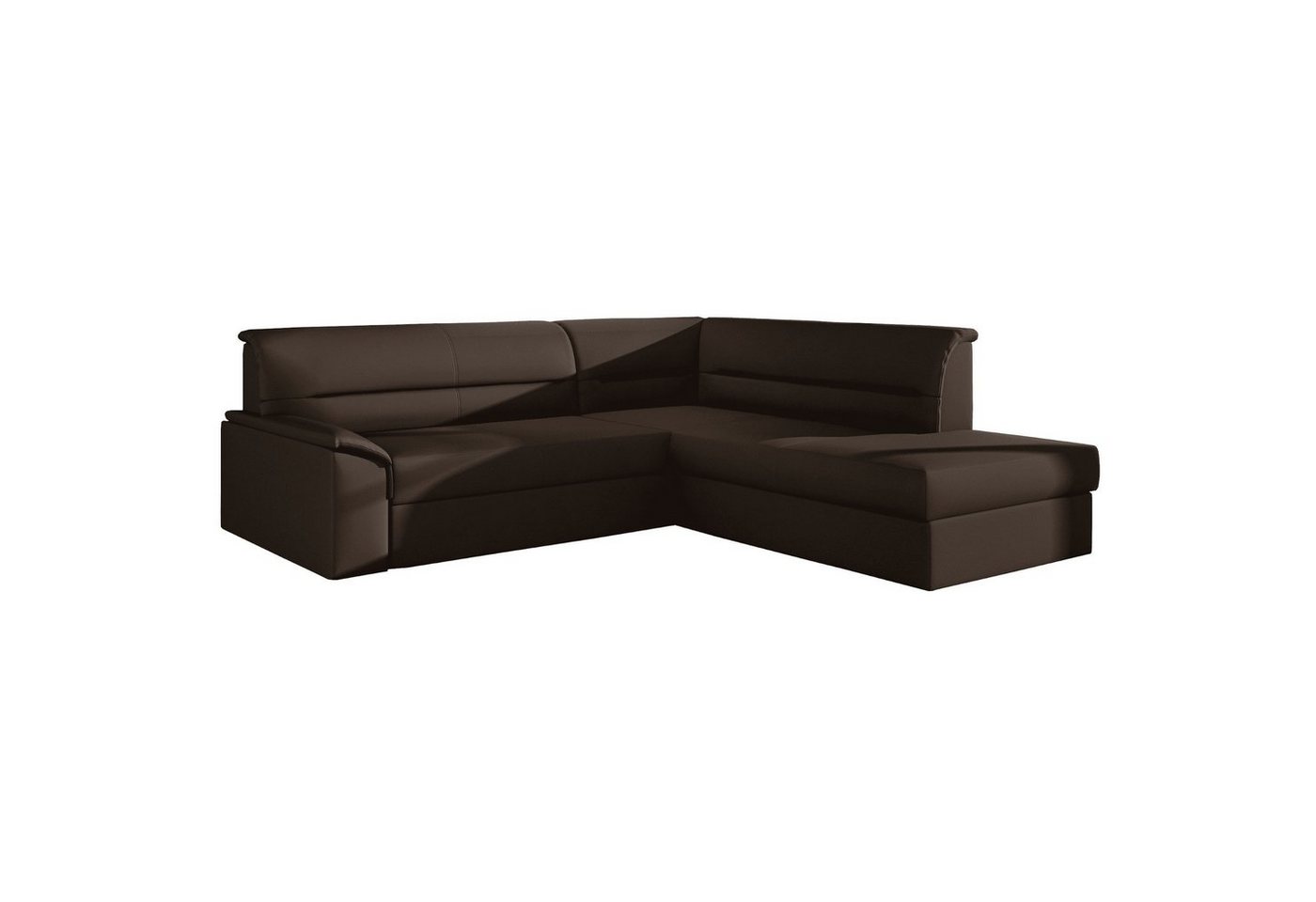 MOEBLO Ecksofa FLORIANO, Eckcouch Schlafsofa Sofa Couch L-Form Polstergarnitur Wohnlandschaft Polstersofa mit Ottomane Couchgranitur, mit Schlaffunktion und Bettkasten, - (BxHxT): 255x212x90cm von MOEBLO