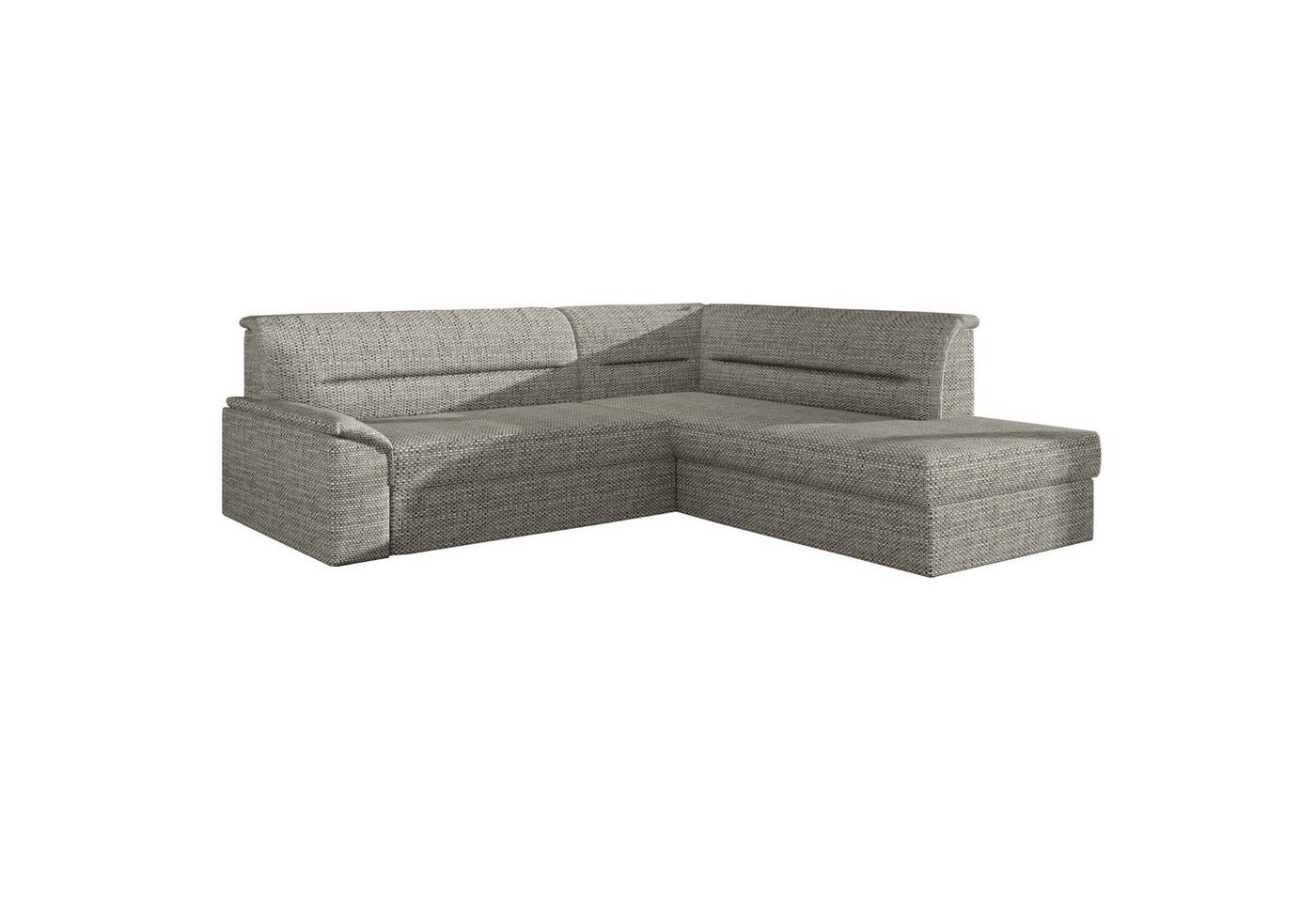 MOEBLO Ecksofa FLORIANO, Eckcouch Schlafsofa Sofa Couch L-Form Polstergarnitur Wohnlandschaft Polstersofa mit Ottomane Couchgranitur, mit Schlaffunktion und Bettkasten, - (BxHxT): 255x212x90cm von MOEBLO