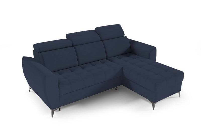 MOEBLO Ecksofa IDAHO I, Couch für Wohnzimmer, Schlafsofa Sofagarnitur Sofa Eckcouch L-Form Wohnlandschaft, Verstellbaren Kopfstützen - (BxHxT): 235x93/109x176 cm, mit Schlaffunktion und Bettkasten von MOEBLO