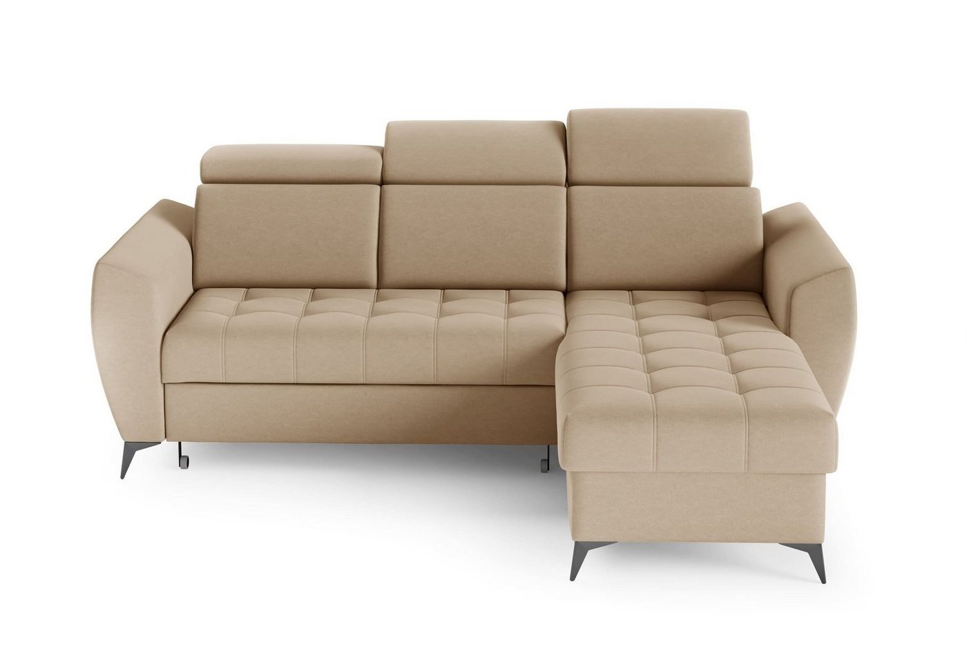 MOEBLO Ecksofa IDAHO I, Couch für Wohnzimmer, Schlafsofa Sofagarnitur Sofa Eckcouch L-Form Wohnlandschaft, Verstellbaren Kopfstützen - (BxHxT): 235x93/109x176 cm, mit Schlaffunktion und Bettkasten von MOEBLO