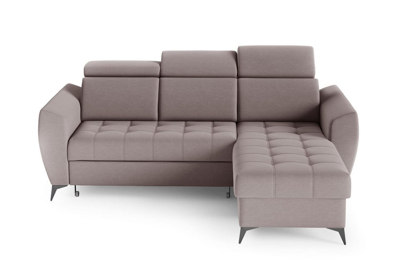 MOEBLO Ecksofa IDAHO I, Couch für Wohnzimmer, Schlafsofa Sofagarnitur Sofa Eckcouch L-Form Wohnlandschaft, Verstellbaren Kopfstützen - (BxHxT): 235x93/109x176 cm, mit Schlaffunktion und Bettkasten von MOEBLO