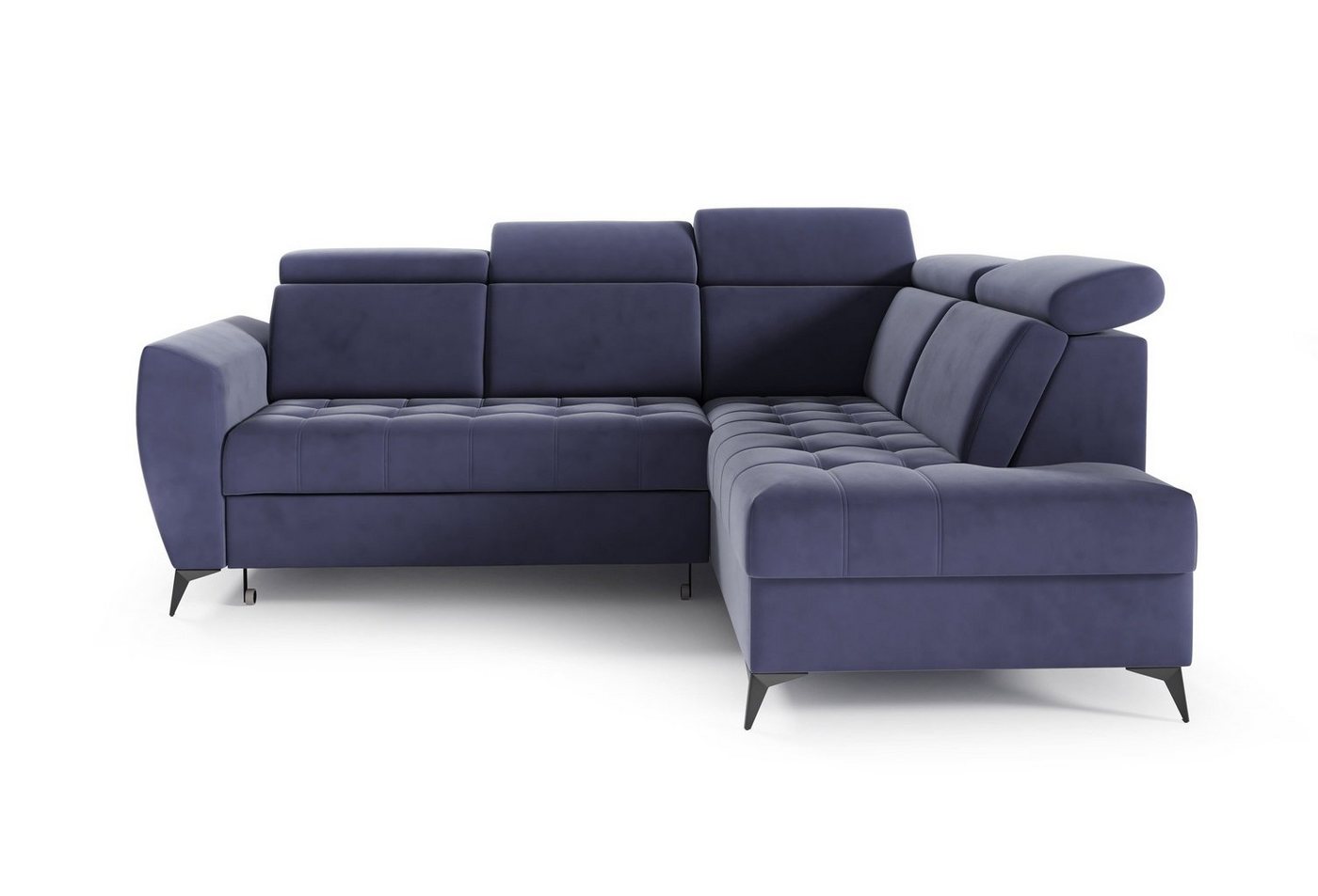 MOEBLO Ecksofa IDAHO II, Couch für Wohnzimmer, Schlafsofa Sofagarnitur Sofa Eckcouch L-Form Wohnlandschaft, Verstellbaren Kopfstützen - (BxHxT): 266x93/109x204 cm, mit Schlaffunktion und Bettkasten von MOEBLO