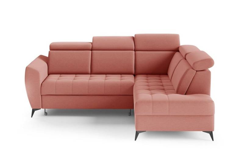 MOEBLO Ecksofa IDAHO II, Couch für Wohnzimmer, Schlafsofa Sofagarnitur Sofa Eckcouch L-Form Wohnlandschaft, Verstellbaren Kopfstützen - (BxHxT): 266x93/109x204 cm, mit Schlaffunktion und Bettkasten von MOEBLO
