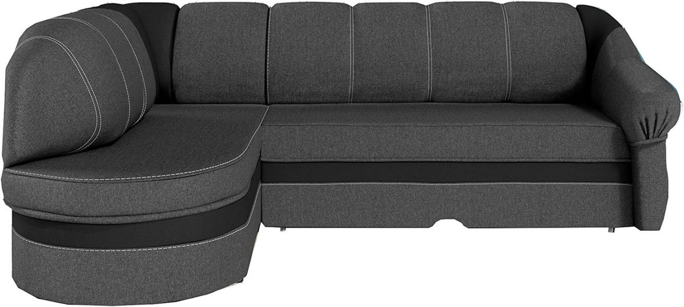 MOEBLO Ecksofa JULIANO, Eckcouch mit Bettfunktion Couch L-Form Polstergarnitur Polstersofa mit Ottomane Couchgranitur Sofa, mit Schlaffunktion und Bettkasten, - (BxHxT): 250x85x180 cm von MOEBLO