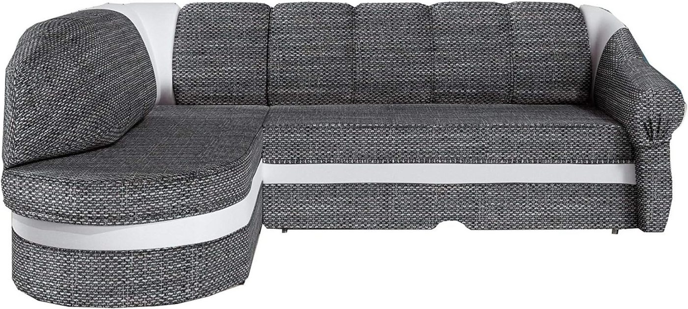 MOEBLO Ecksofa JULIANO, Eckcouch mit Bettfunktion Couch L-Form Polstergarnitur Polstersofa mit Ottomane Couchgranitur Sofa, mit Schlaffunktion und Bettkasten, - (BxHxT): 250x85x180 cm von MOEBLO