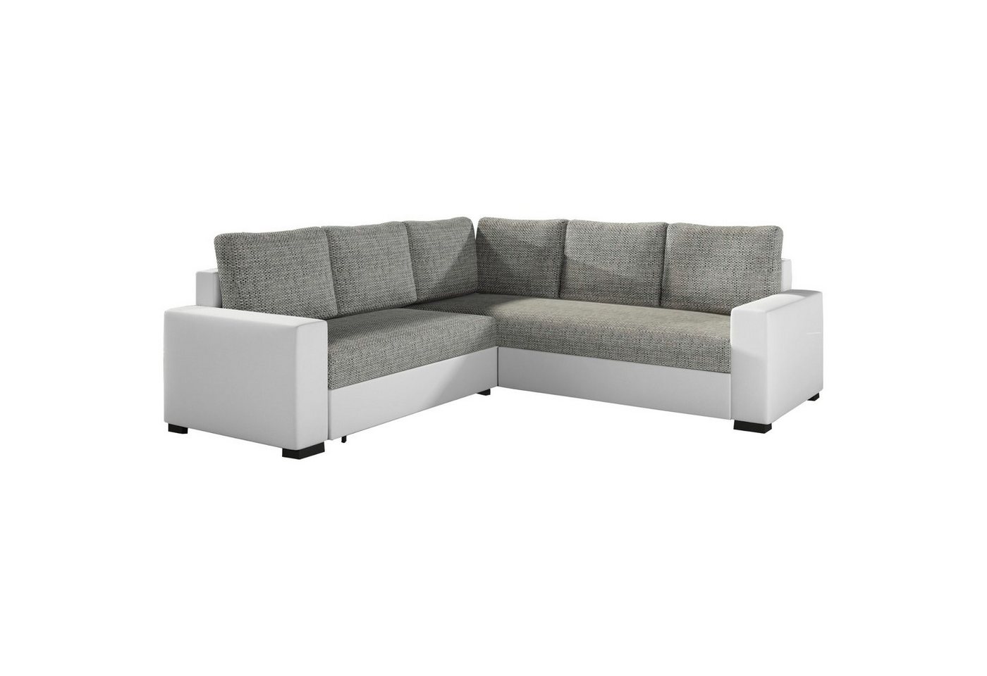 MOEBLO Ecksofa LINA, Eckcouch Sofa Couch L-Form Polstergarnitur Wohnlandschaft Polstersofa mit Ottomane Couchgranitur mit Bettfunktion, mit Schlaffunktion und Bettkasten, - (BxHxT): 235x90x235 cm von MOEBLO